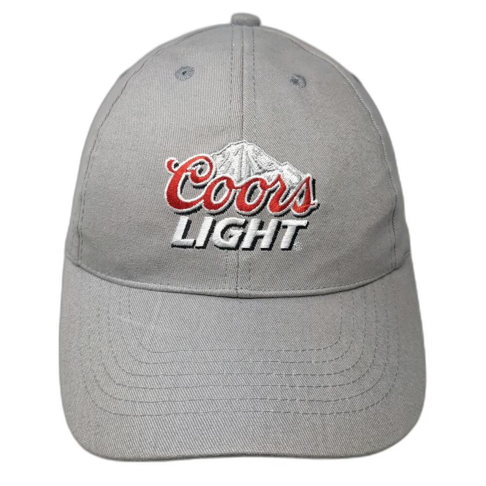 Acme Baseball Cap Gray One Size Coors Light Beer Mountain Logo Strapback Hat